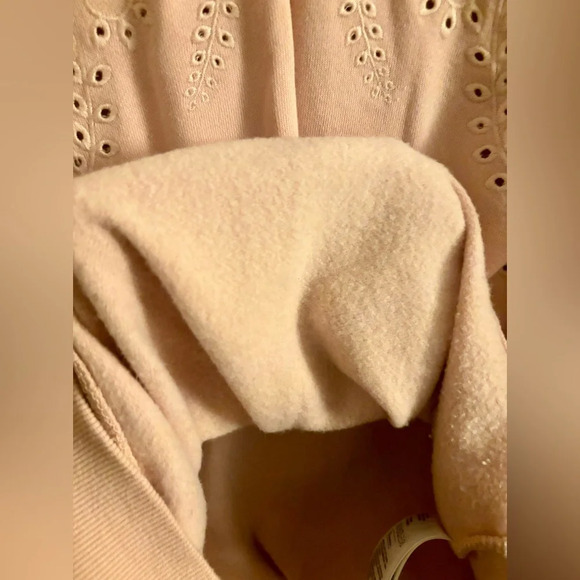 H&M Pink Embroidered Eyelet Sweatshirt - Picture 7 of 8